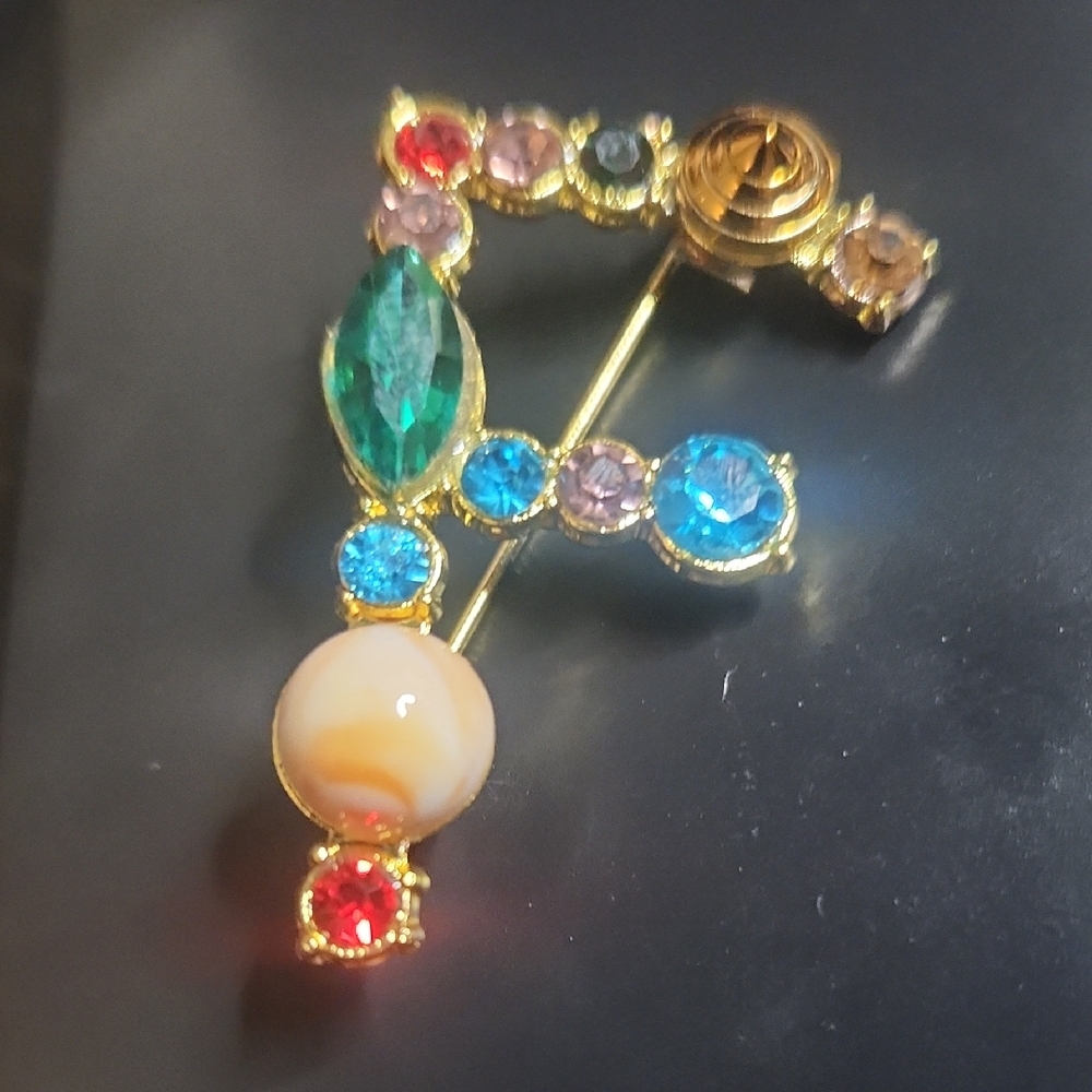Initial Brooch